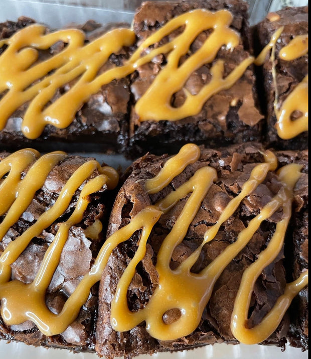 Caramel Drizzle - Veez Decadent Brownies